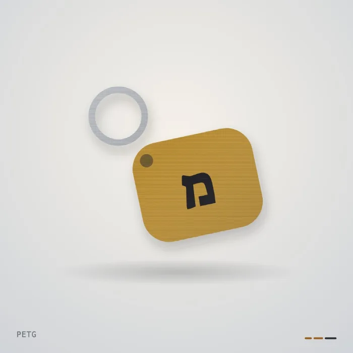 מחזיק מפתחות עם אות